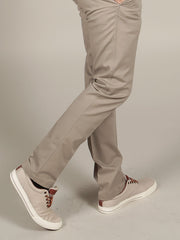 SLIM FIT CHINO TROUSERS – LIGHT GREY