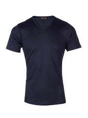 Supima cotton Short Sleeve V Neck - Navy t-shirt