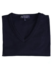 Short Sleeve V Neck - Navy