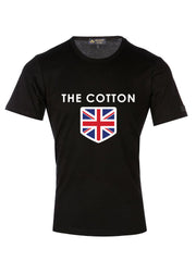 The Cotton London original Branded Black T-shirt