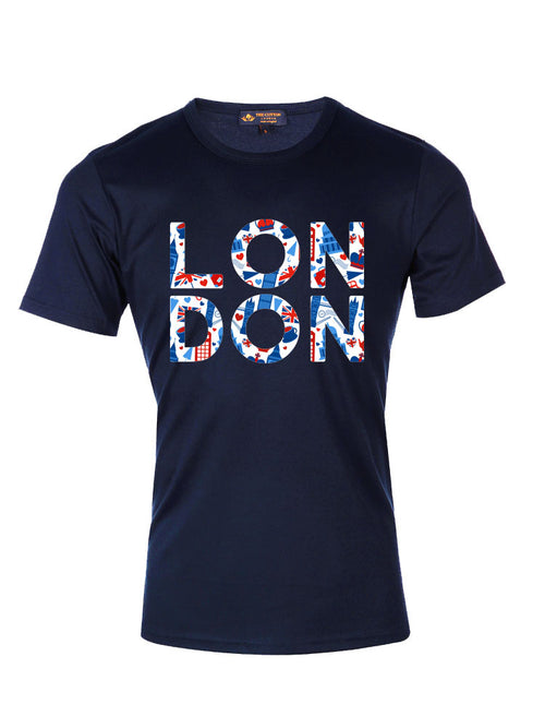 TCL London Camo Navy T-shirt