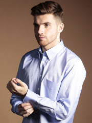 Thomas Mason Royal Oxford Light Blue Shirt