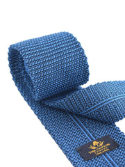 Plain knitted cotton tie