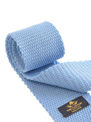 Plain knitted cotton tie