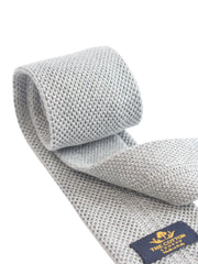 Plain knitted cotton tie