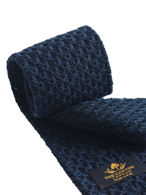 Plain knitted cotton tie