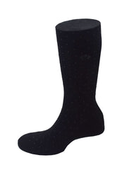 PINDOT COTTON BLEND SOCKS – BLACK