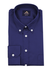 Thomas Mason Royal Oxford Navy Marine Shirt